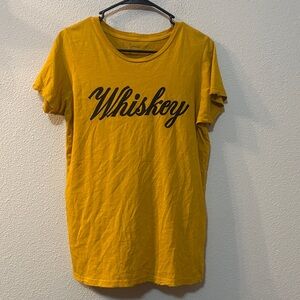 Bandit Brand Whiskey Graphic Tee in Mustard Yellow
